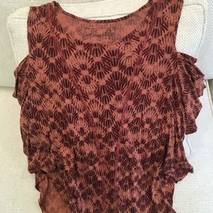 We The Free Cold Shoulder Blouse, Size XS